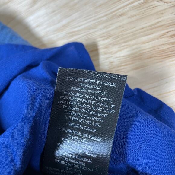 Ted Baker NWT Zilda Puff Sleeve Midi Fixed Wrap Front Dress Size 2 (US 6) Blue - Picture 12 of 15